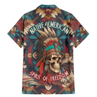 Native American Skull Family Matching Mermaid Dress and Hawaiian Shirt Native Merican Spirit Of Freedom - Wonder Print Shop