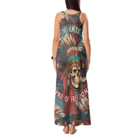 Native American Skull Tank Maxi Dress Native Merican Spirit Of Freedom - Wonder Print Shop