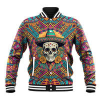 Mexico Skull Baseball Jacket Let's Move To Mexico - Wonder Print Shop
