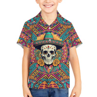 Mexico Skull Family Matching Mermaid Dress and Hawaiian Shirt Let's Move To Mexico - Wonder Print Shop
