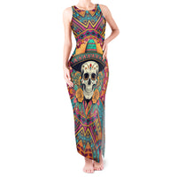 Mexico Skull Tank Maxi Dress Let's Move To Mexico - Wonder Print Shop