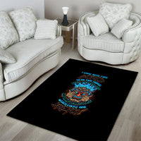 Which Lucky One Are You Skull Tiki Area Rug - Wonder Print Shop