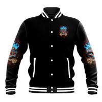 Which Lucky One Are You Skull Tiki Baseball Jacket - Wonder Print Shop