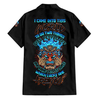 Which Lucky One Are You Skull Tiki Family Matching Off Shoulder Long Sleeve Dress and Hawaiian Shirt - Wonder Print Shop