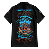 Which Lucky One Are You Skull Tiki Family Matching Short Sleeve Bodycon Dress and Hawaiian Shirt - Wonder Print Shop