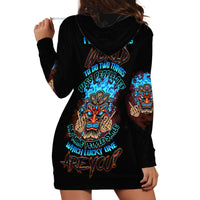 Which Lucky One Are You Skull Tiki Hoodie Dress - Wonder Print Shop