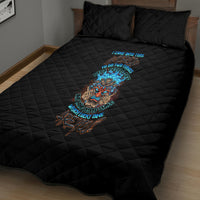 Which Lucky One Are You Skull Tiki Quilt Bed Set - Wonder Print Shop