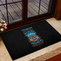 Which Lucky One Are You Skull Tiki Rubber Doormat - Wonder Print Shop