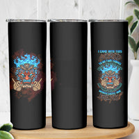 Which Lucky One Are You Skull Tiki Skinny Tumbler - Wonder Print Shop