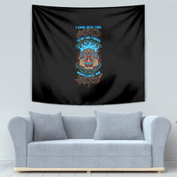 Which Lucky One Are You Skull Tiki Tapestry - Wonder Print Shop
