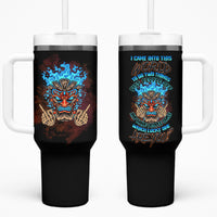 Which Lucky One Are You Skull Tiki Tumbler With Handle - Wonder Print Shop