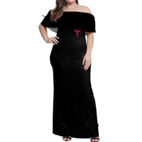 In My Next Life I Want To Be The Karma Fairy Off Shoulder Maxi Dress - Wonder Print Shop