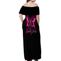 In My Next Life I Want To Be The Karma Fairy Off Shoulder Maxi Dress - Wonder Print Shop