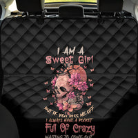 I Am A Sweet Girl Flower Skull Back Car Seat Cover - Wonder Print Shop