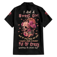 I Am A Sweet Girl Flower Skull Family Matching Puletasi Dress and Hawaiian Shirt - Wonder Print Shop