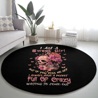 i-am-a-sweet-girl-flower-skull-round-carpet