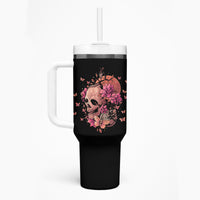 I Am A Sweet Girl Flower Skull Tumbler With Handle - Wonder Print Shop