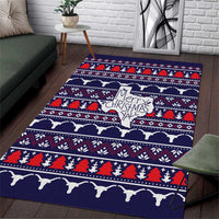 Merry Christmas Y'all Area Rug Xmas Holiday Patterns - Wonder Print Shop