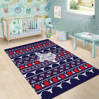 Merry Christmas Y'all Area Rug Xmas Holiday Patterns - Wonder Print Shop