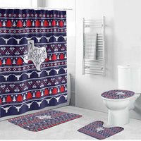 Merry Christmas Y'all Bathroom Set Xmas Holiday Patterns - Wonder Print Shop