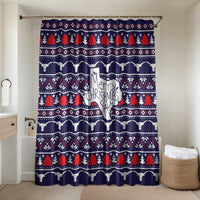 Merry Christmas Y'all Bathroom Set Xmas Holiday Patterns - Wonder Print Shop