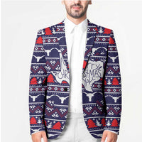 Merry Christmas Y'all Blazer Xmas Holiday Patterns - Wonder Print Shop