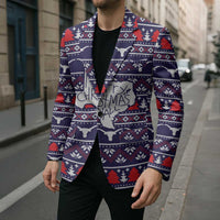 Merry Christmas Y'all Blazer Xmas Holiday Patterns - Wonder Print Shop