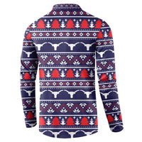 Merry Christmas Y'all Button Sweatshirt Xmas Holiday Patterns - Wonder Print Shop