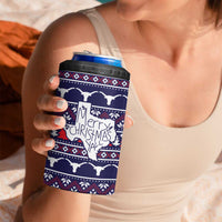 Merry Christmas Y'all 4 in 1 Can Cooler Tumbler Xmas Holiday Patterns - Wonder Print Shop