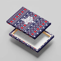 Merry Christmas Y'all Canvas Wall Art Xmas Holiday Patterns - Wonder Print Shop