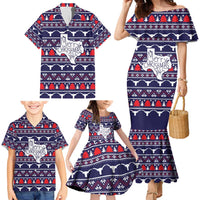 Merry Christmas Y'all Family Matching Mermaid Dress and Hawaiian Shirt Xmas Holiday Patterns - Wonder Print Shop