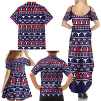 Merry Christmas Y'all Family Matching Summer Maxi Dress and Hawaiian Shirt Xmas Holiday Patterns - Wonder Print Shop