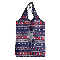 Merry Christmas Y'all Grocery Bag Xmas Holiday Patterns - Wonder Print Shop
