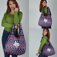 Merry Christmas Y'all Grocery Bag Xmas Holiday Patterns - Wonder Print Shop