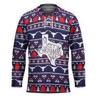 Merry Christmas Y'all Hockey Jersey Xmas Holiday Patterns - Wonder Print Shop