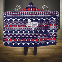 Merry Christmas Y'all Hooded Blanket Xmas Holiday Patterns - Wonder Print Shop