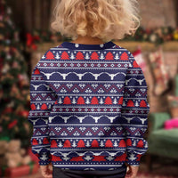 Merry Christmas Y'all Kid Ugly Christmas Sweater Xmas Holiday Patterns - Wonder Print Shop