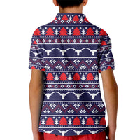 Merry Christmas Y'all Kid Polo Shirt Xmas Holiday Patterns - Wonder Print Shop