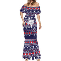 Merry Christmas Y'all Mermaid Dress Xmas Holiday Patterns - Wonder Print Shop