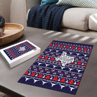 Merry Christmas Y'all Puzzle Xmas Holiday Patterns - Wonder Print Shop