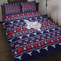 Merry Christmas Y'all Quilt Bed Set Xmas Holiday Patterns - Wonder Print Shop