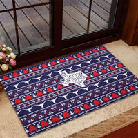 Merry Christmas Y'all Rubber Doormat Xmas Holiday Patterns - Wonder Print Shop