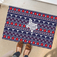 Merry Christmas Y'all Rubber Doormat Xmas Holiday Patterns - Wonder Print Shop