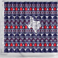Merry Christmas Y'all Shower Curtain Xmas Holiday Patterns - Wonder Print Shop