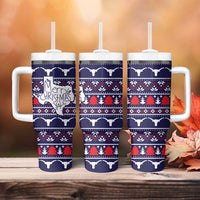 Merry Christmas Y'all Tumbler With Handle Xmas Holiday Patterns - Wonder Print Shop
