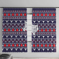 Merry Christmas Y'all Window Curtain Xmas Holiday Patterns - Wonder Print Shop