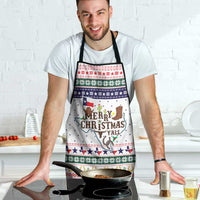 Merry Christmas Yall Texas Apron Xmas Holiday Patterns - Wonder Print Shop