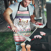 Merry Christmas Yall Texas Apron Xmas Holiday Patterns - Wonder Print Shop