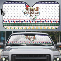 Merry Christmas Yall Texas Auto Sun Shade Xmas Holiday Patterns - Wonder Print Shop