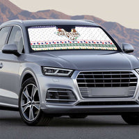 Merry Christmas Yall Texas Auto Sun Shade Xmas Holiday Patterns - Wonder Print Shop